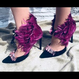 Zara spike heels embellished